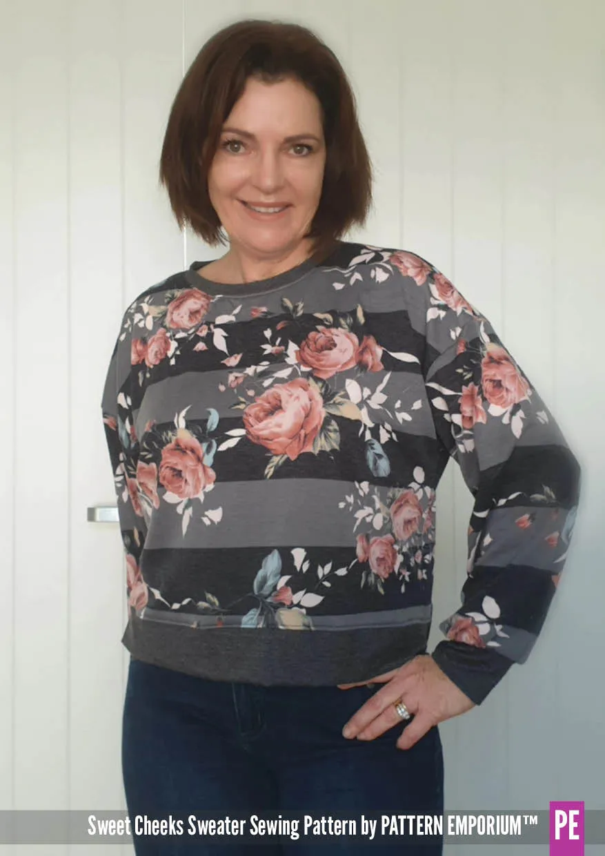 Sweet Cheeks | Roomy Sweater Sewing Pattern