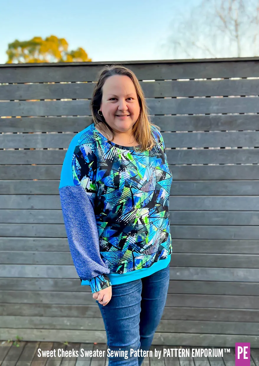 Sweet Cheeks | Roomy Sweater Sewing Pattern