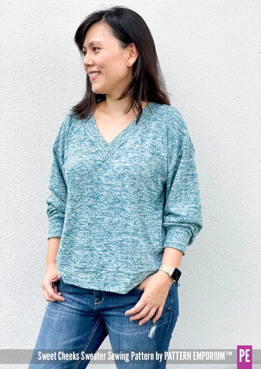 Sweet Cheeks | Roomy Sweater Sewing Pattern