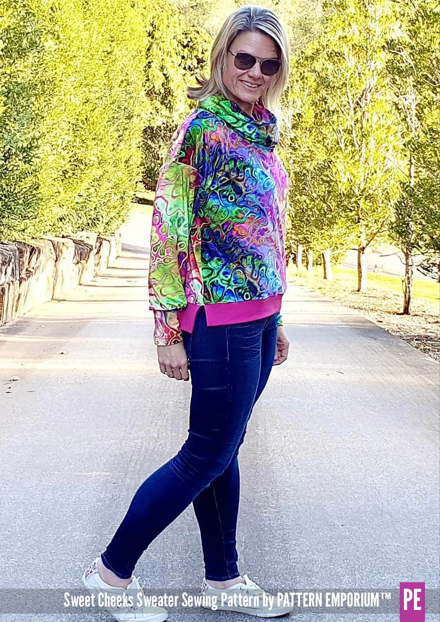Sweet Cheeks | Roomy Sweater Sewing Pattern