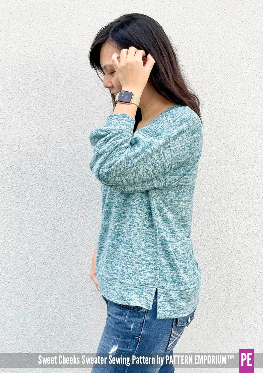 Sweet Cheeks | Roomy Sweater Sewing Pattern