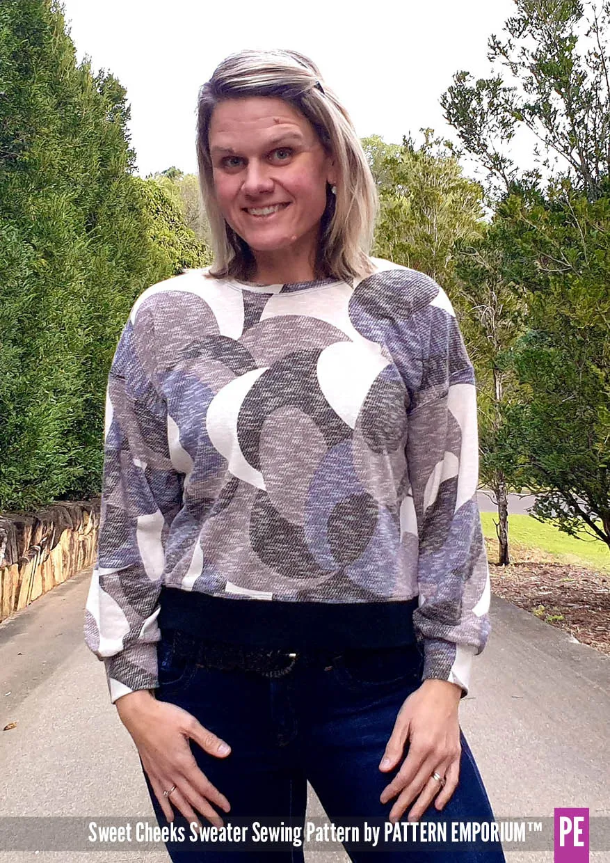 Sweet Cheeks | Roomy Sweater Sewing Pattern