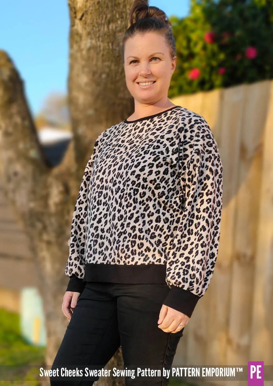 Sweet Cheeks | Roomy Sweater Sewing Pattern