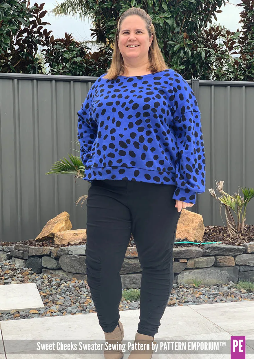 Sweet Cheeks | Roomy Sweater Sewing Pattern