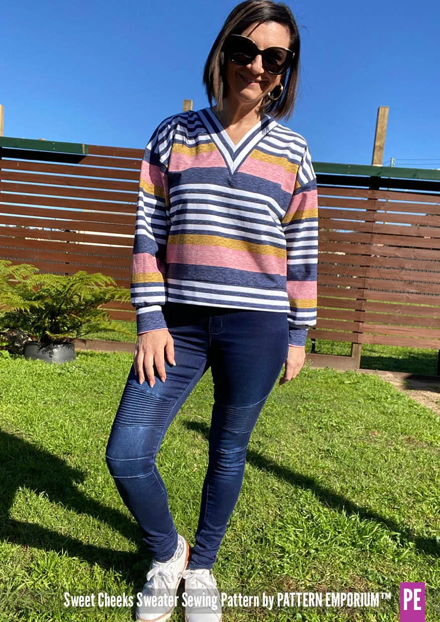 Sweet Cheeks | Roomy Sweater Sewing Pattern