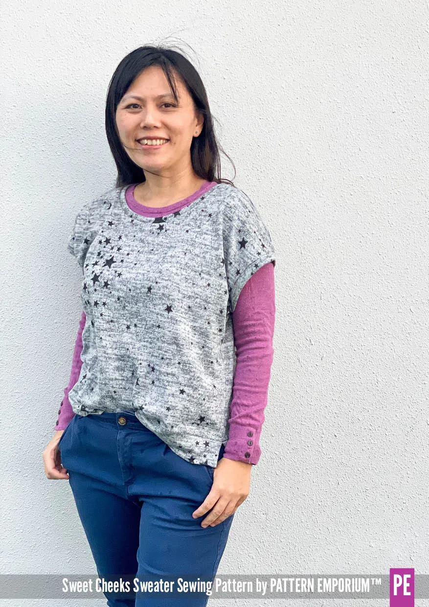 Sweet Cheeks | Roomy Sweater Sewing Pattern