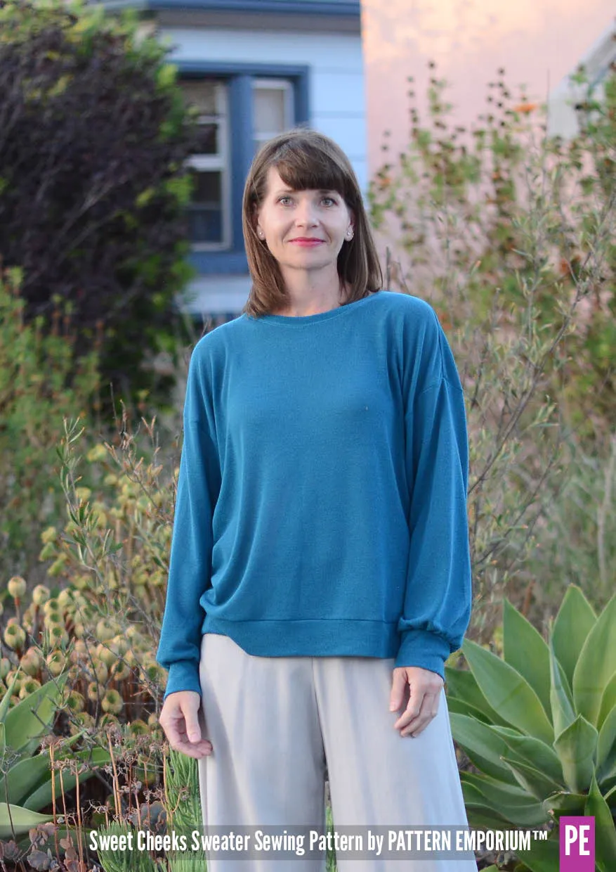 Sweet Cheeks | Roomy Sweater Sewing Pattern