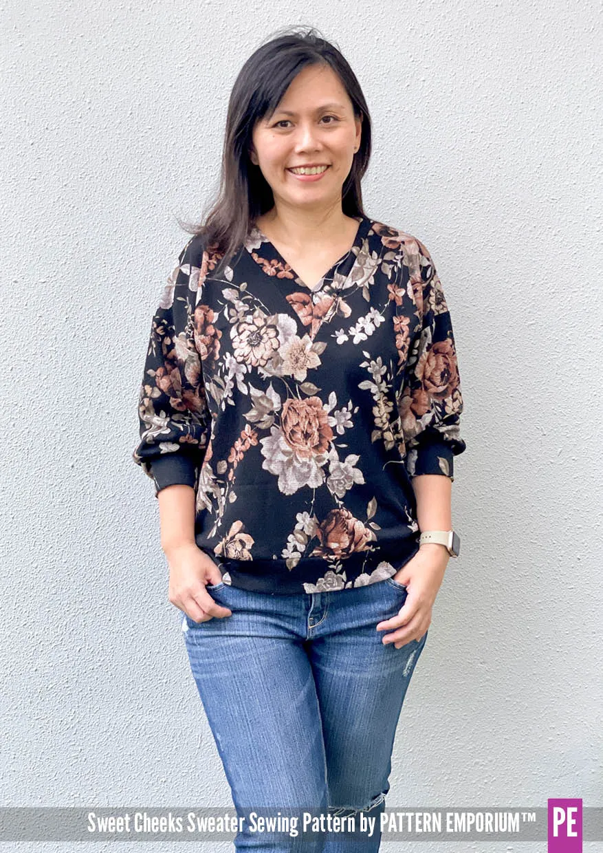 Sweet Cheeks | Roomy Sweater Sewing Pattern