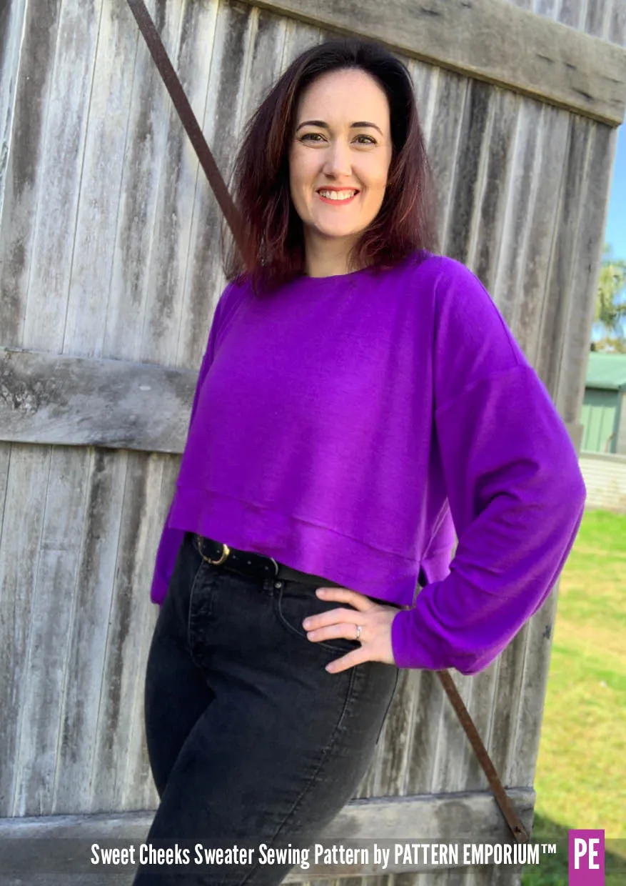 Sweet Cheeks | Roomy Sweater Sewing Pattern