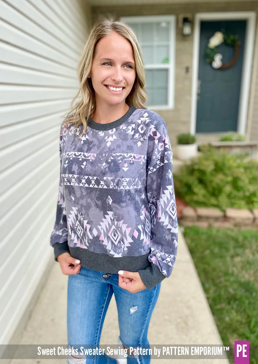 Sweet Cheeks | Roomy Sweater Sewing Pattern