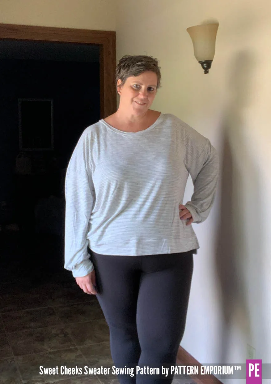 Sweet Cheeks | Roomy Sweater Sewing Pattern