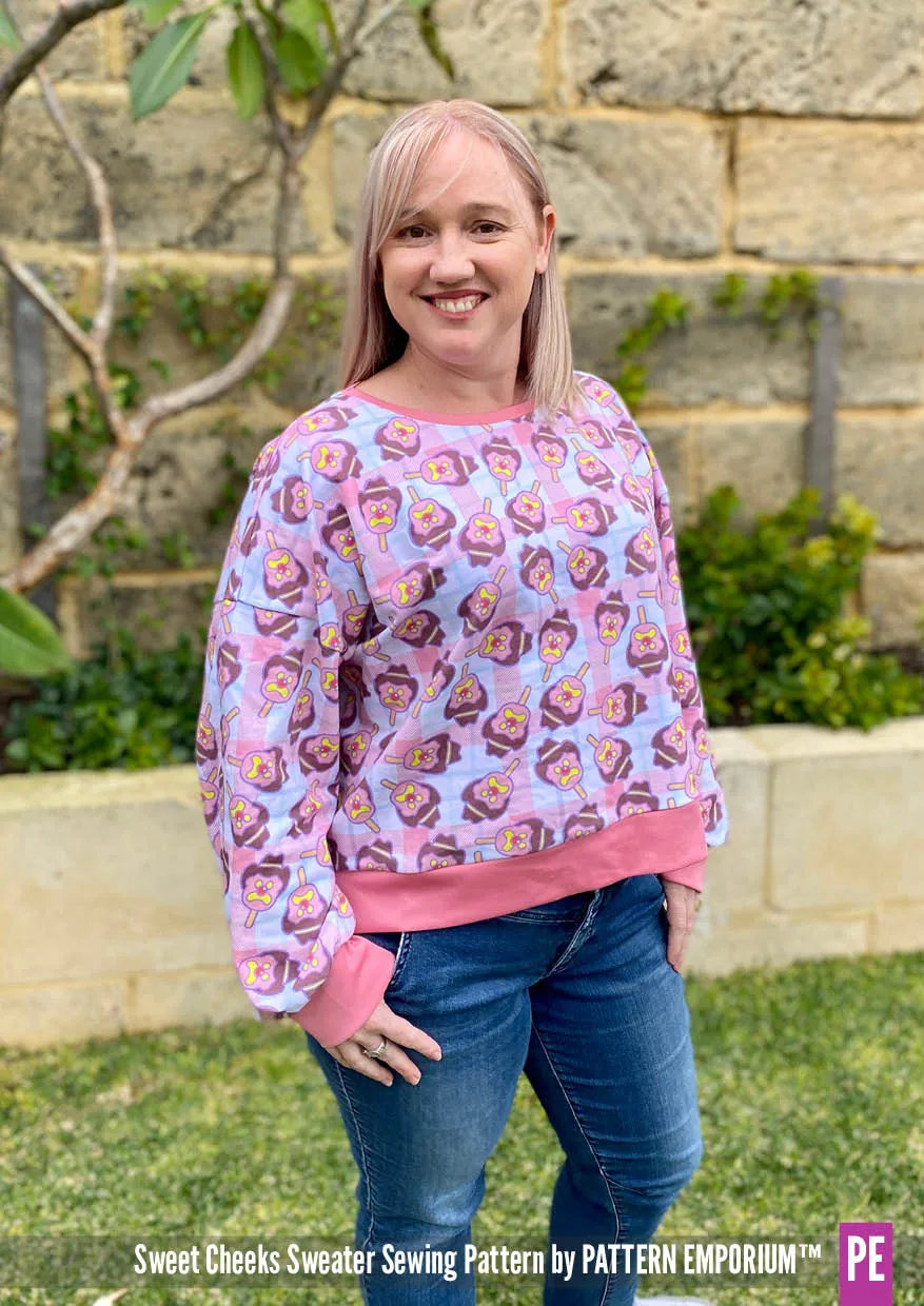 Sweet Cheeks | Roomy Sweater Sewing Pattern