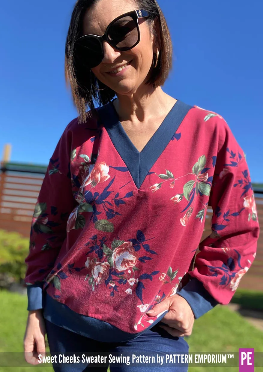 Sweet Cheeks | Roomy Sweater Sewing Pattern