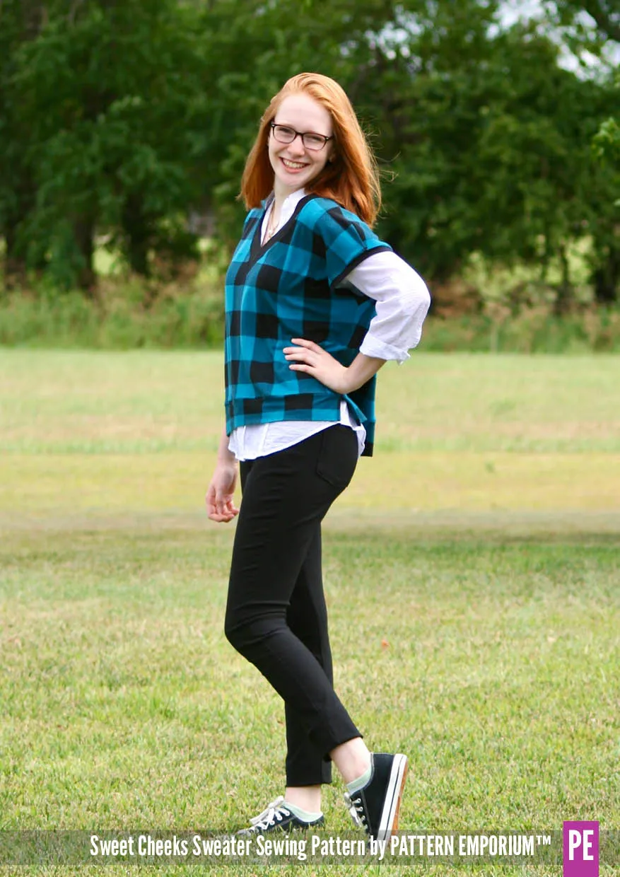 Sweet Cheeks | Roomy Sweater Sewing Pattern