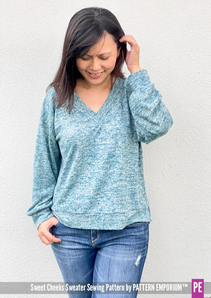 Sweet Cheeks | Roomy Sweater Sewing Pattern