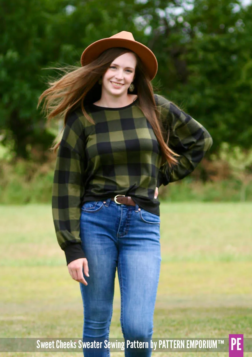 Sweet Cheeks | Roomy Sweater Sewing Pattern