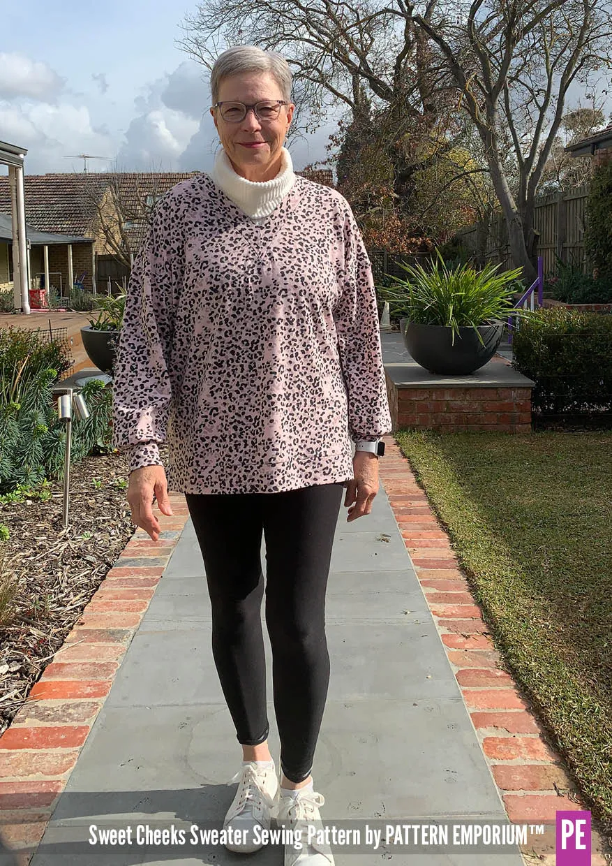 Sweet Cheeks | Roomy Sweater Sewing Pattern