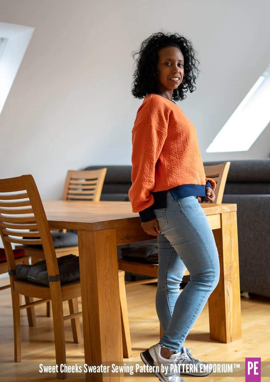 Sweet Cheeks | Roomy Sweater Sewing Pattern
