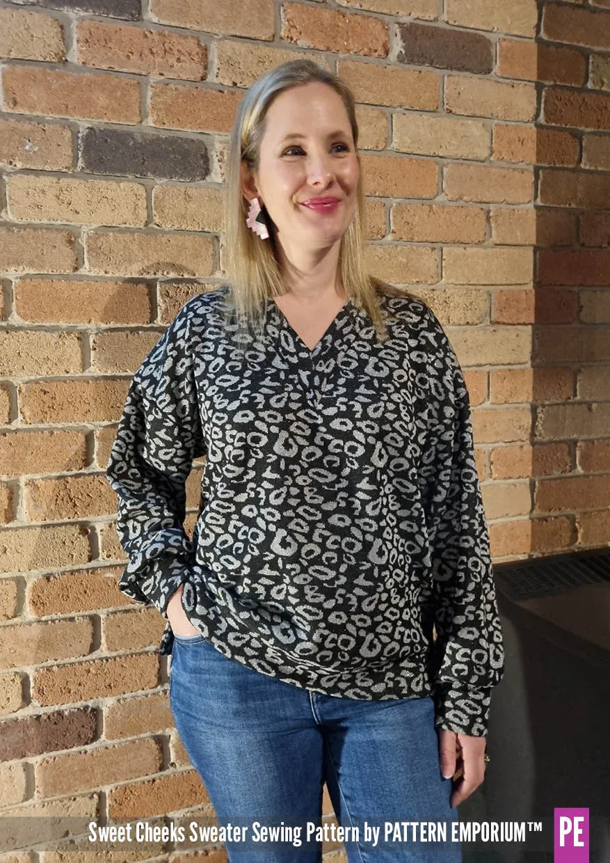 Sweet Cheeks | Roomy Sweater Sewing Pattern