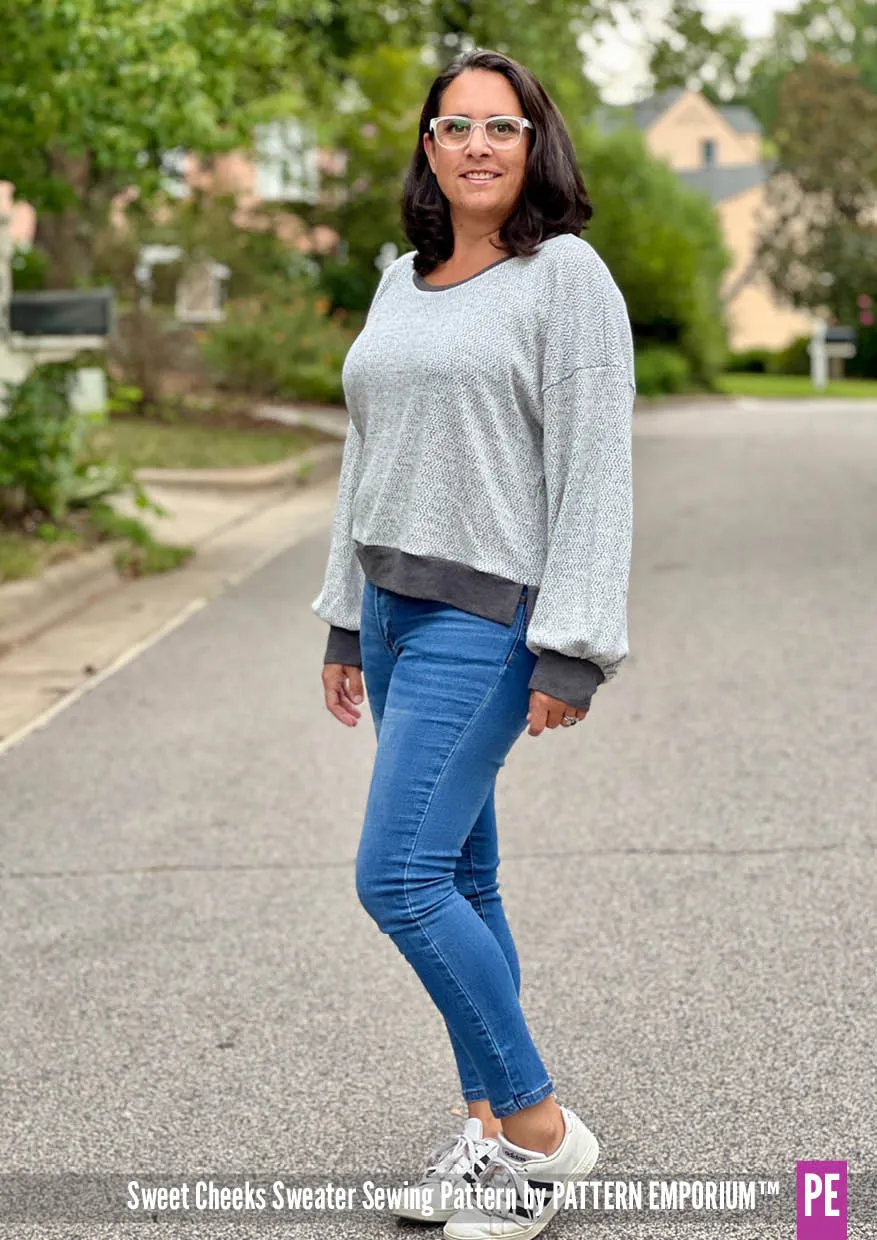 Sweet Cheeks | Roomy Sweater Sewing Pattern