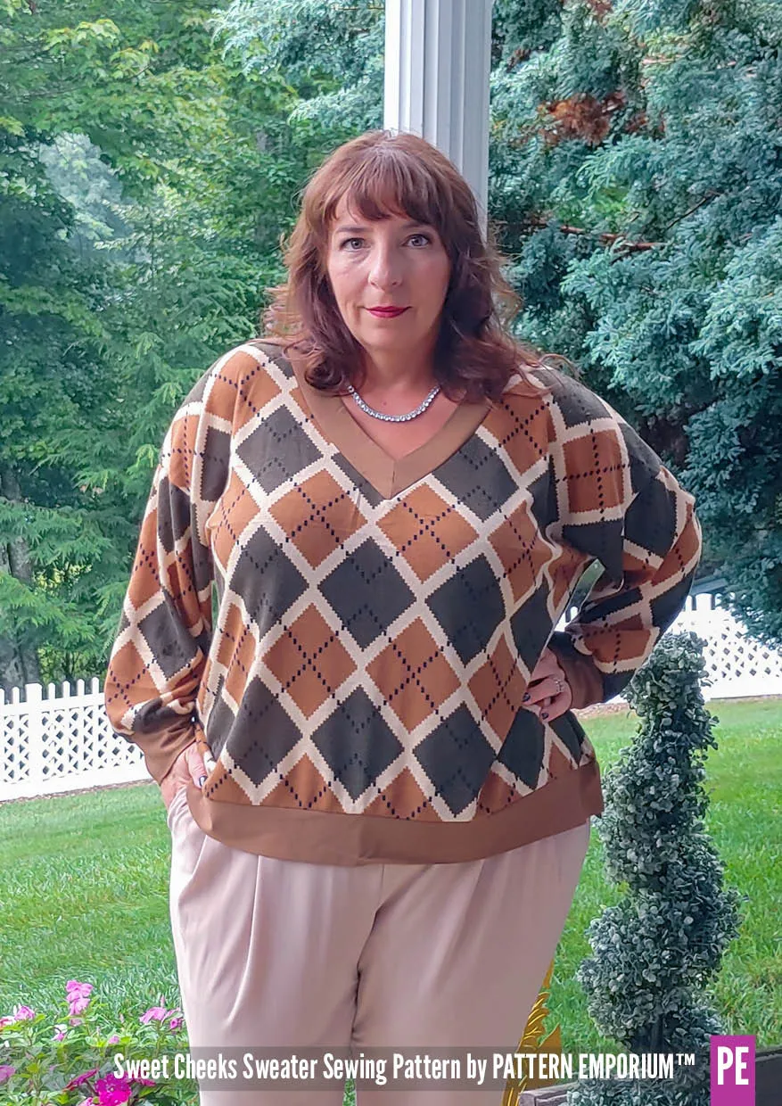 Sweet Cheeks | Roomy Sweater Sewing Pattern