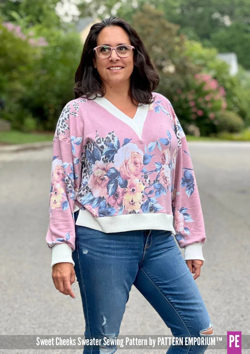 Sweet Cheeks | Roomy Sweater Sewing Pattern