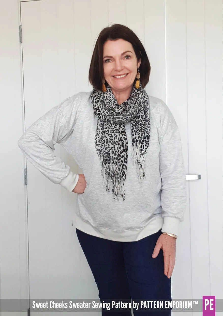 Sweet Cheeks | Roomy Sweater Sewing Pattern