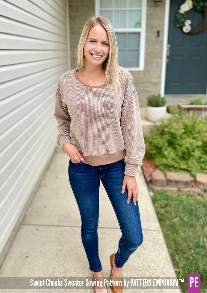 Sweet Cheeks | Roomy Sweater Sewing Pattern