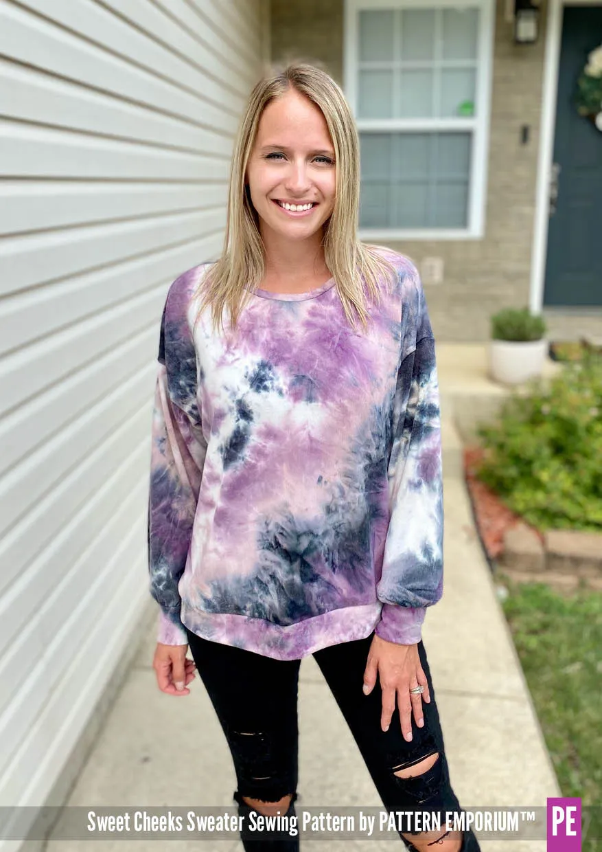 Sweet Cheeks | Roomy Sweater Sewing Pattern