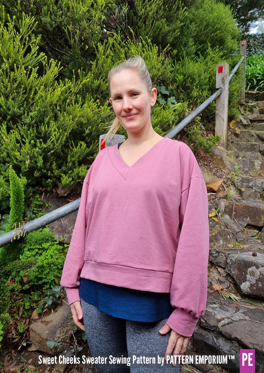Sweet Cheeks | Roomy Sweater Sewing Pattern