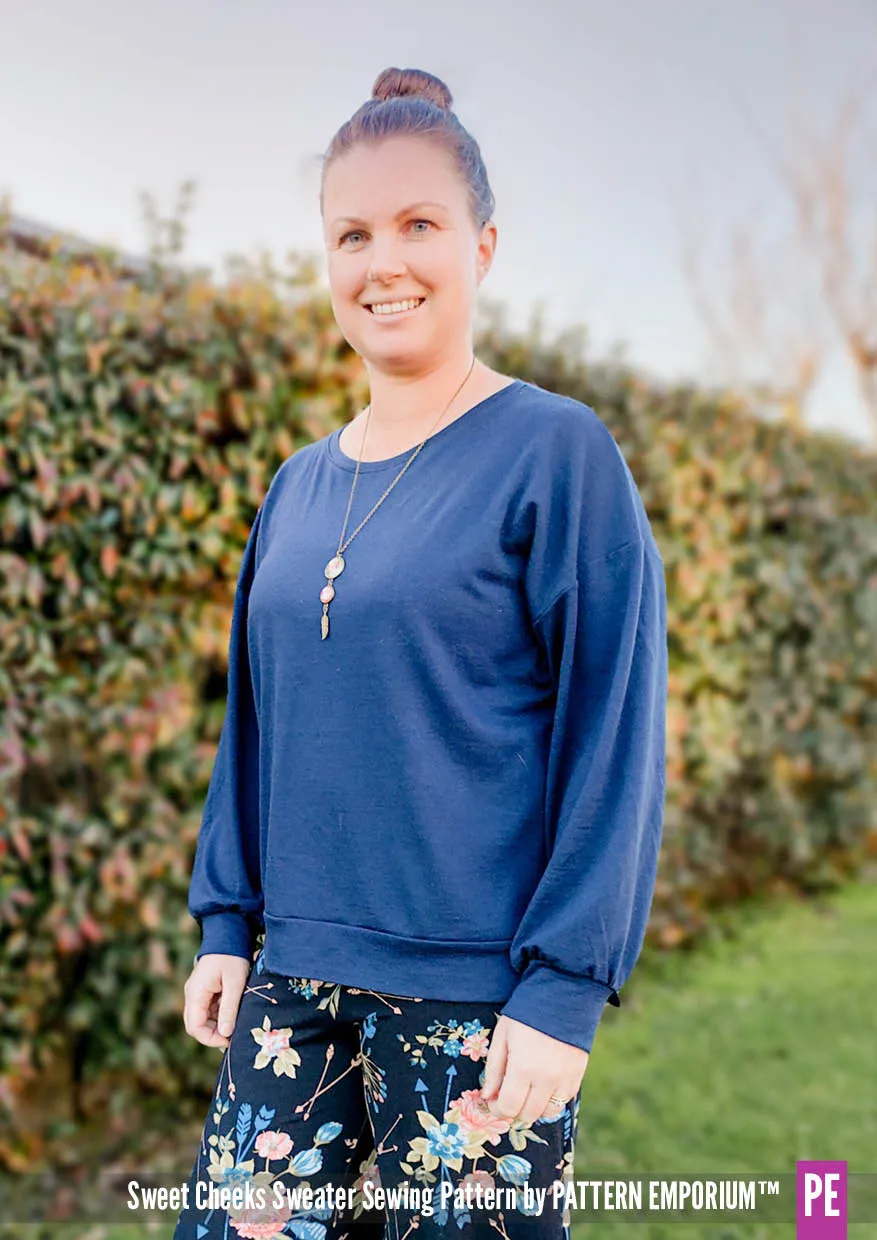 Sweet Cheeks | Roomy Sweater Sewing Pattern