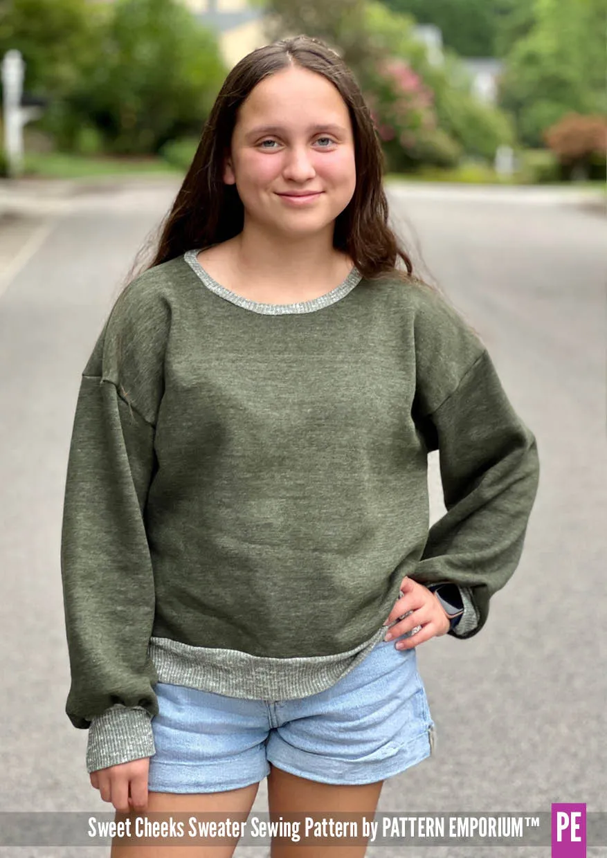 Sweet Cheeks | Roomy Sweater Sewing Pattern
