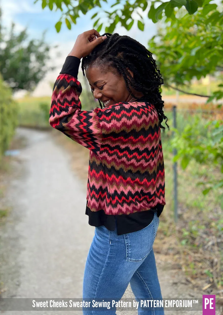 Sweet Cheeks | Roomy Sweater Sewing Pattern