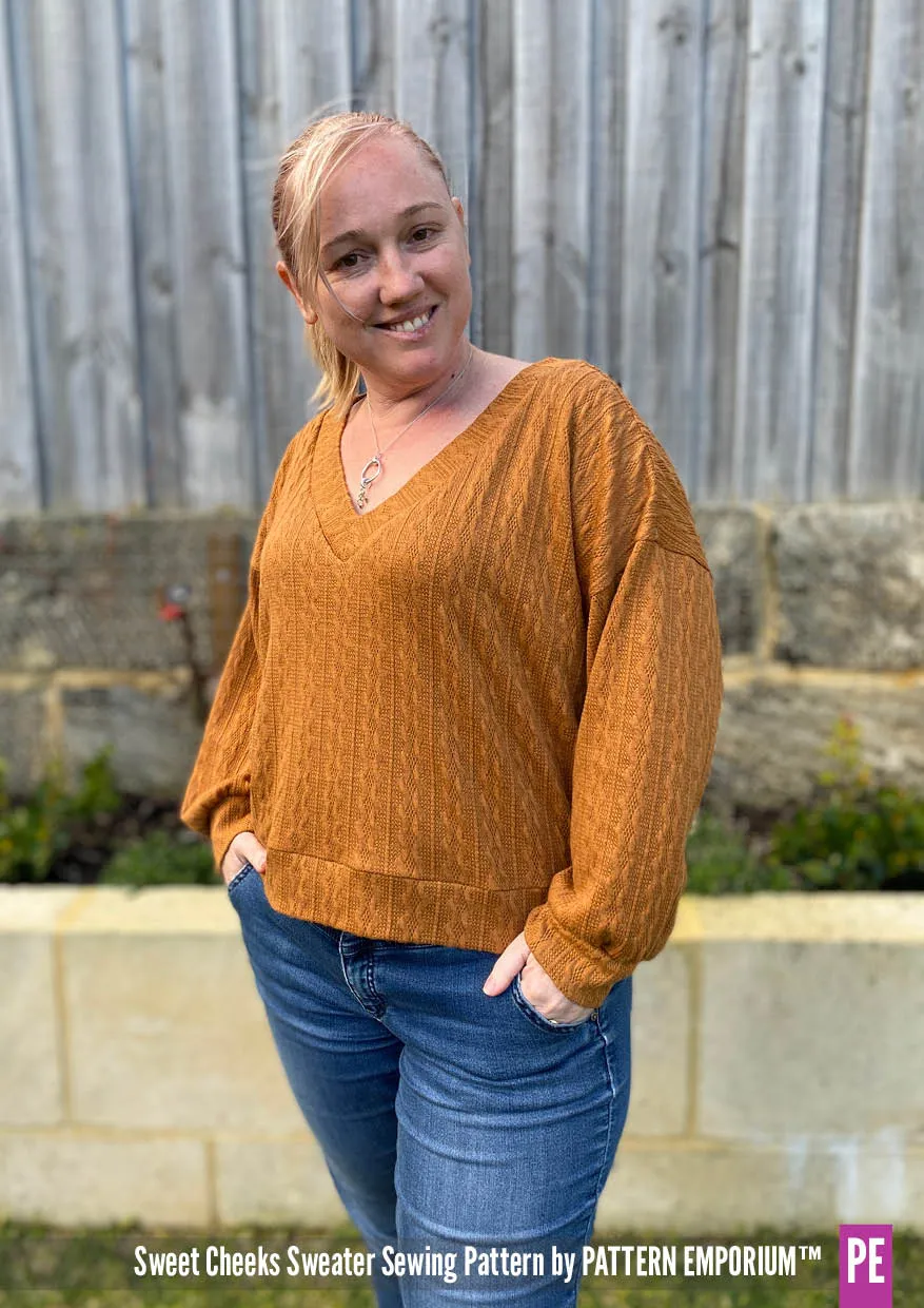 Sweet Cheeks | Roomy Sweater Sewing Pattern
