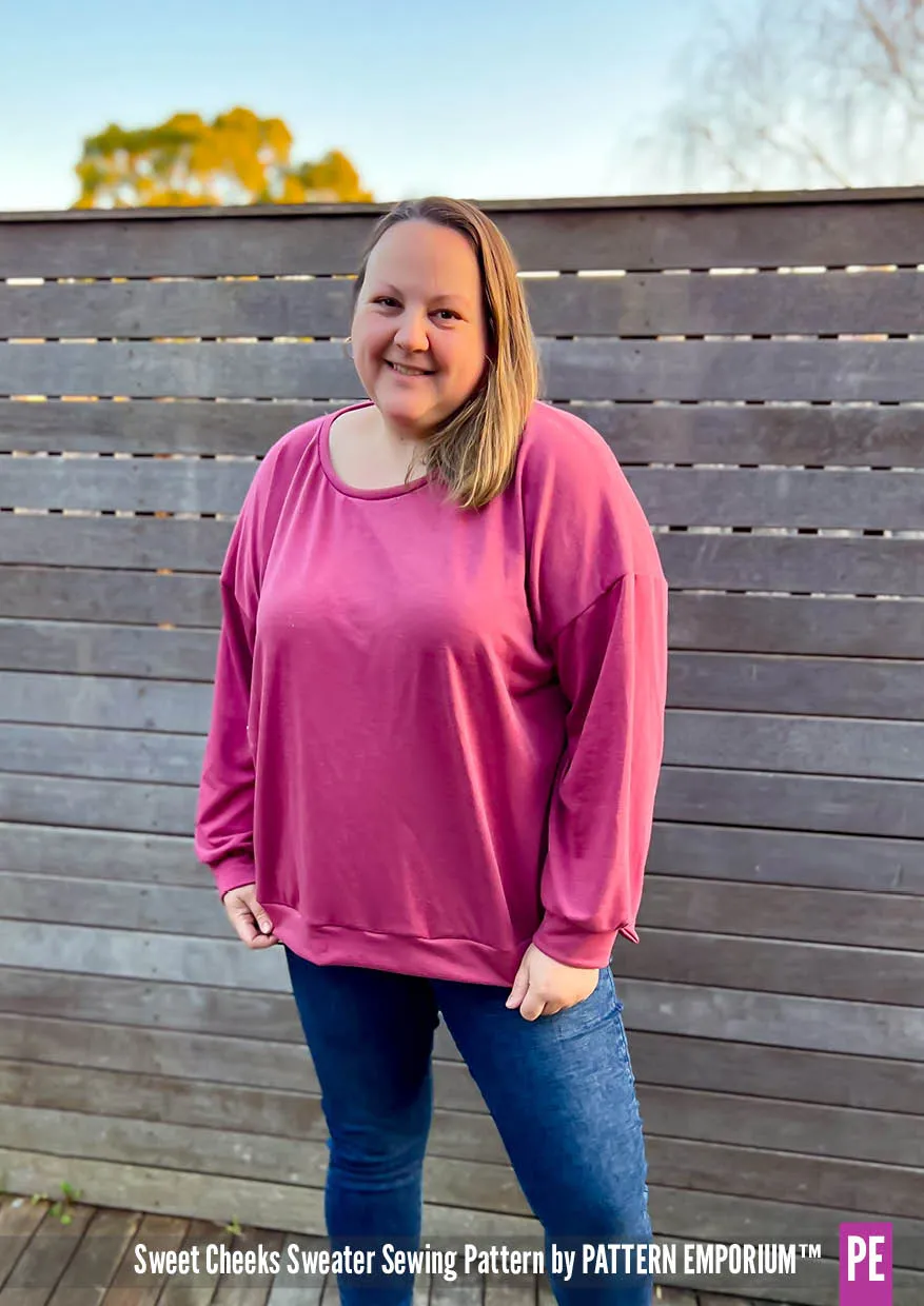 Sweet Cheeks | Roomy Sweater Sewing Pattern