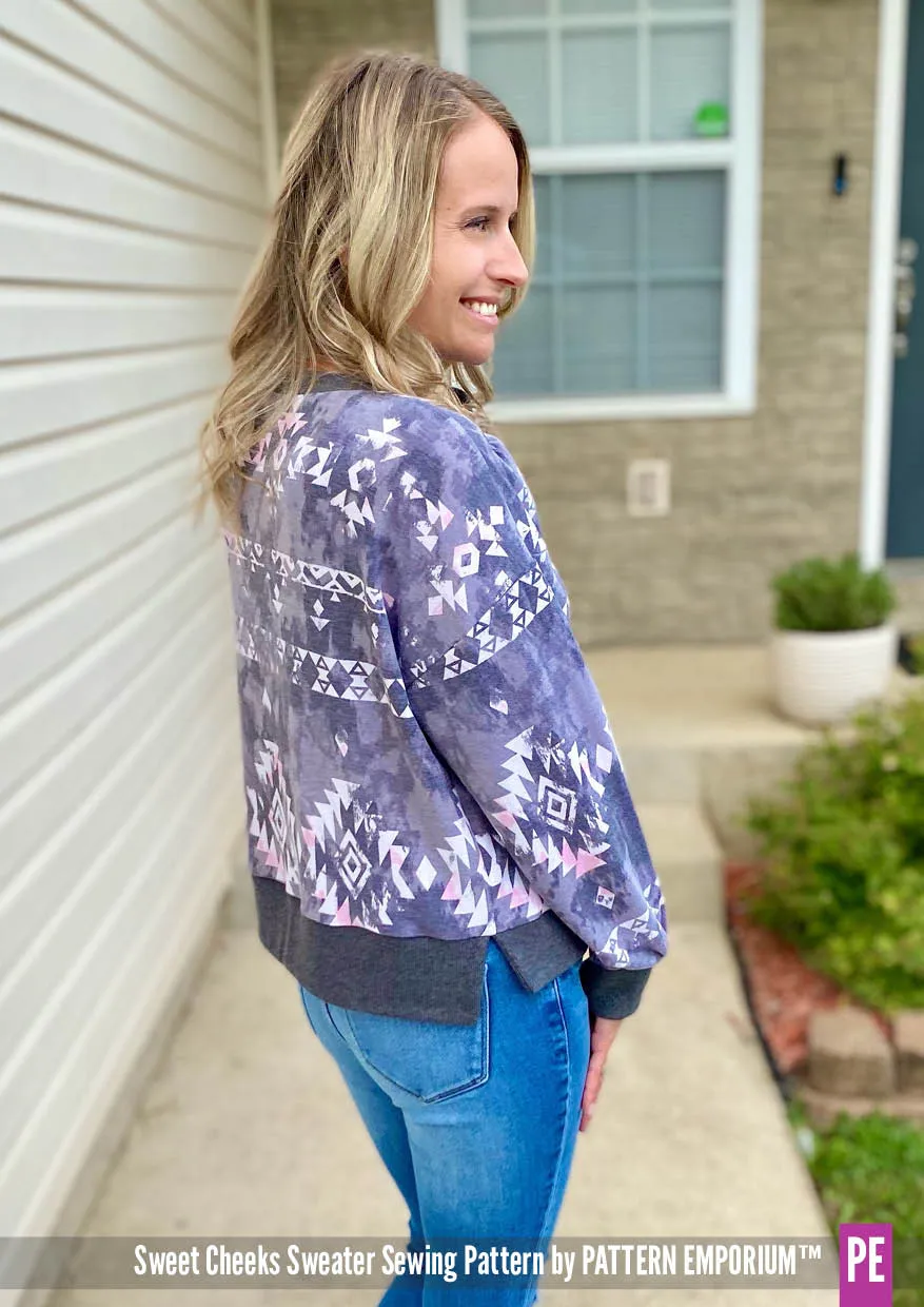 Sweet Cheeks | Roomy Sweater Sewing Pattern