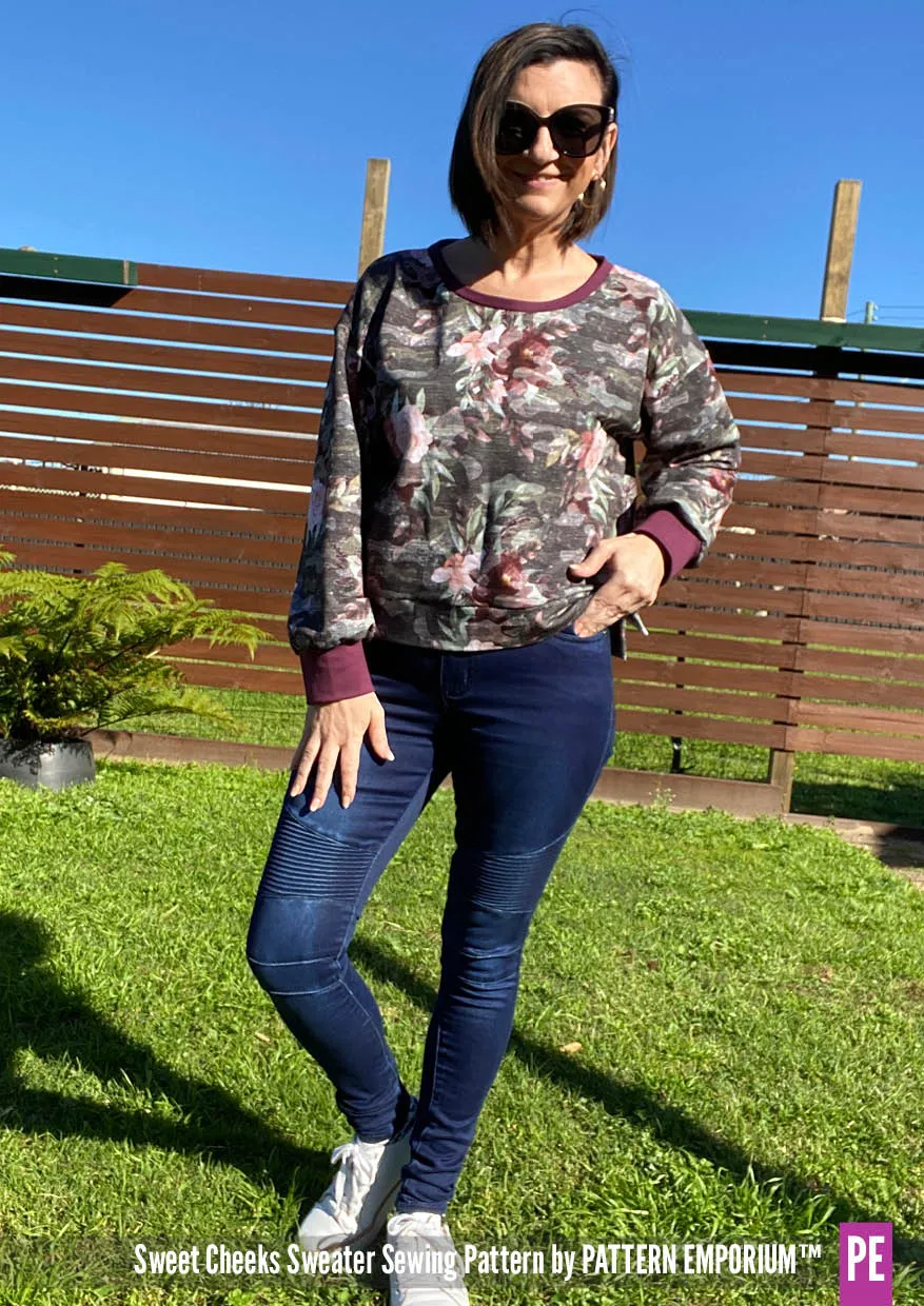 Sweet Cheeks | Roomy Sweater Sewing Pattern