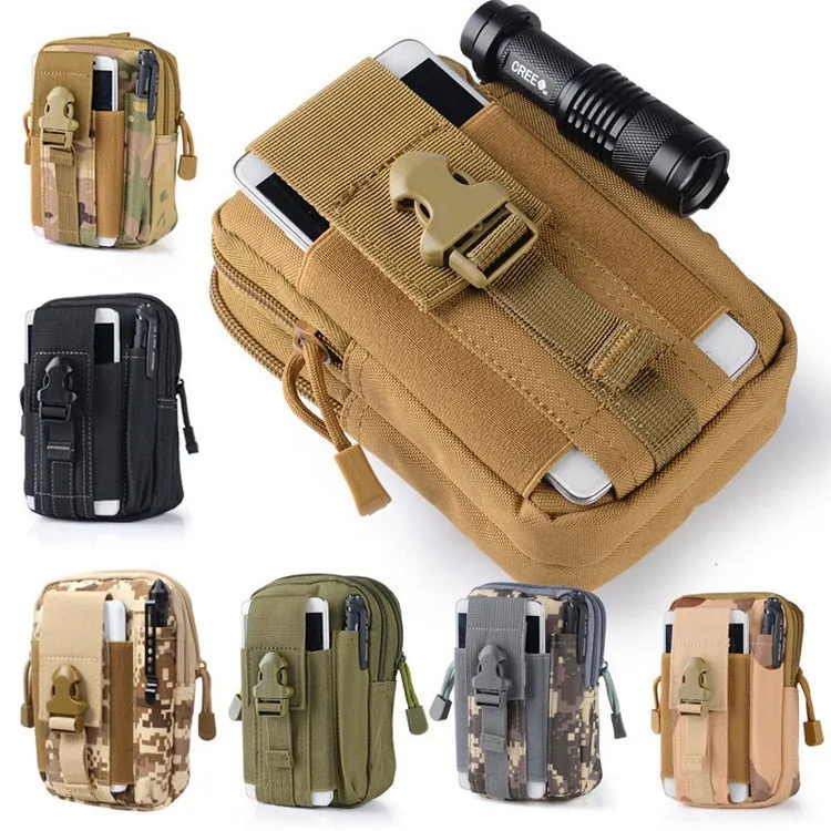 Tactical Molle Pouch Belt Waist Pack Bag Running Travel Camping