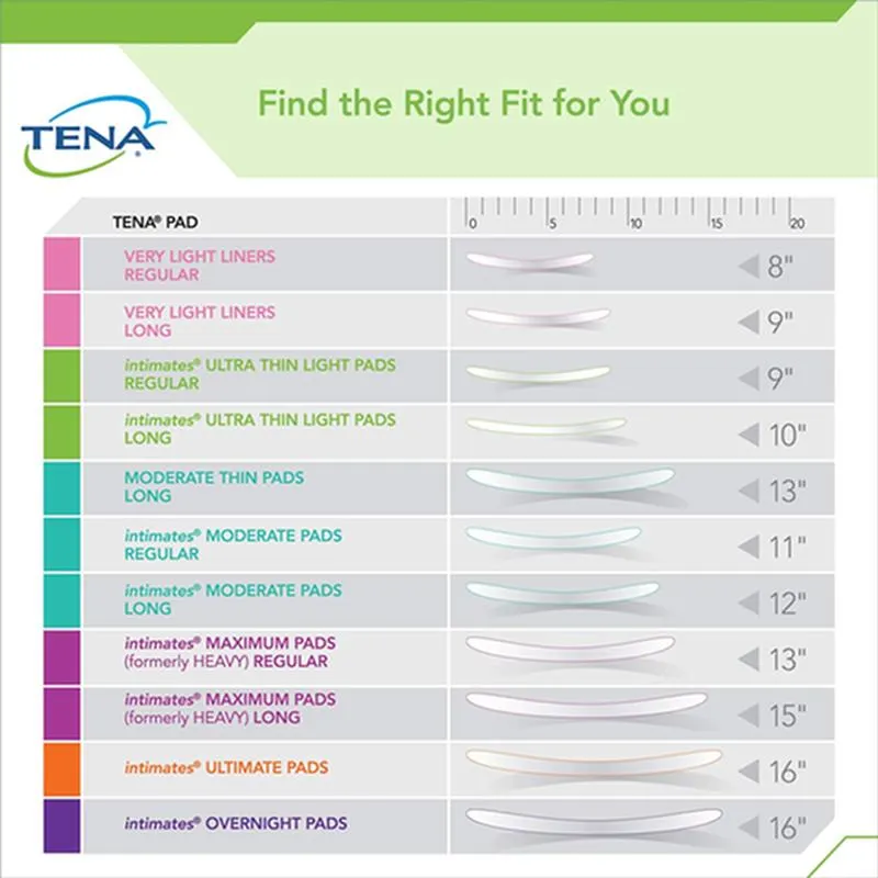 TENA® Intimates™ Ultra Thin Light Bladder Leakage Pads, Long Length