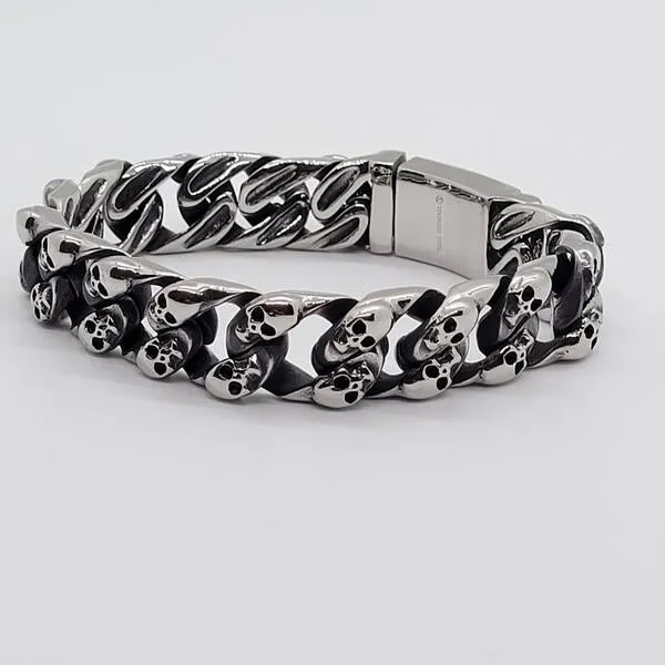 Tenaciti Skull Cuban Link Bracelet