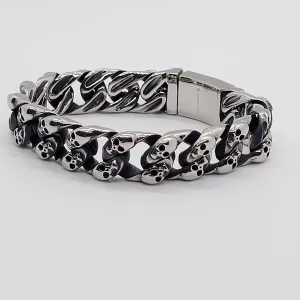 Tenaciti Skull Cuban Link Bracelet