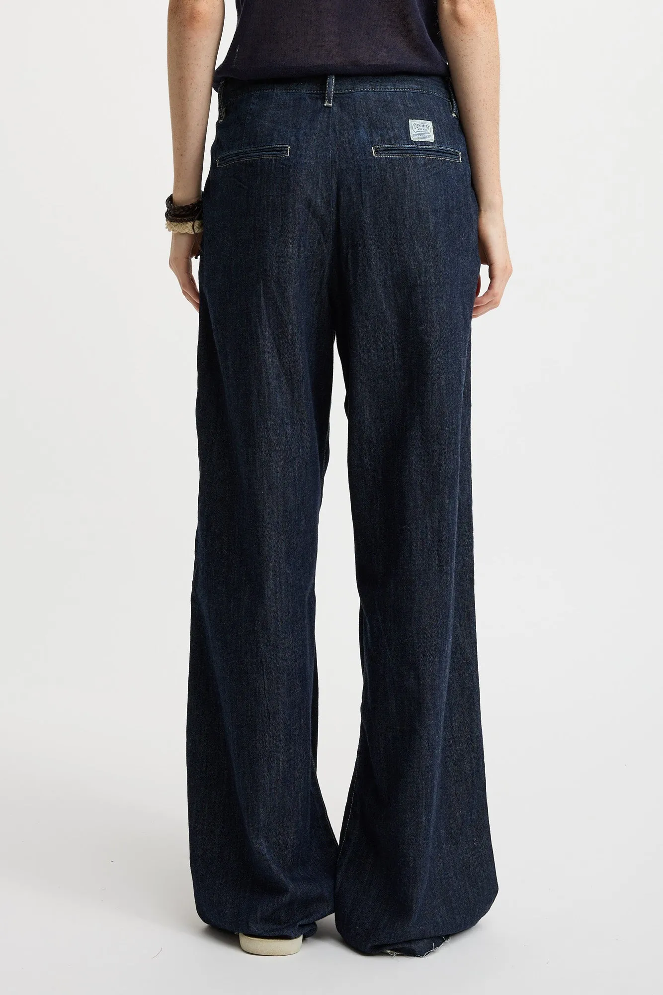 Teri Wide Leg Jean - Drapey Rinse Indigo