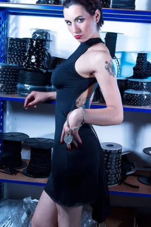 Texas Edgy Dress | Black Lycra