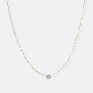 The 3/8 ct Diamond Solitare Necklace