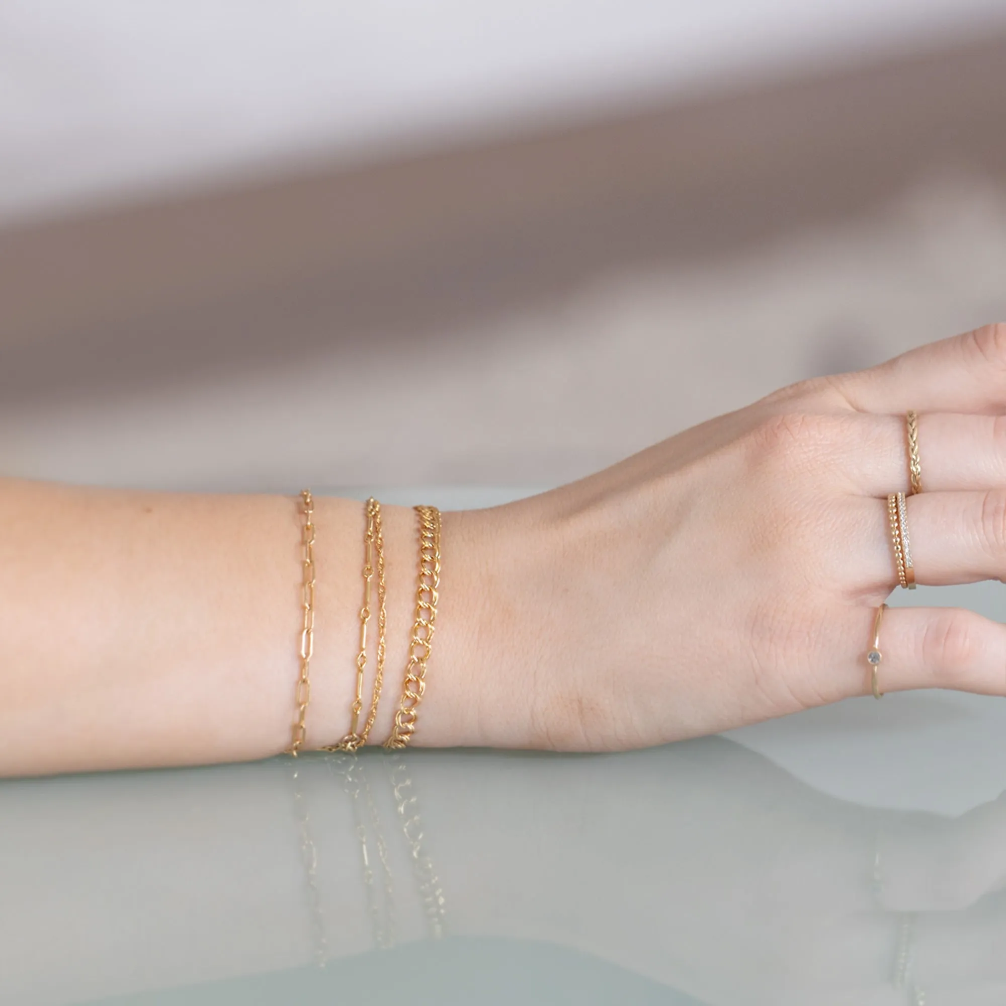 The Bold Curb Chain Bracelet | Yellow Gold Filled