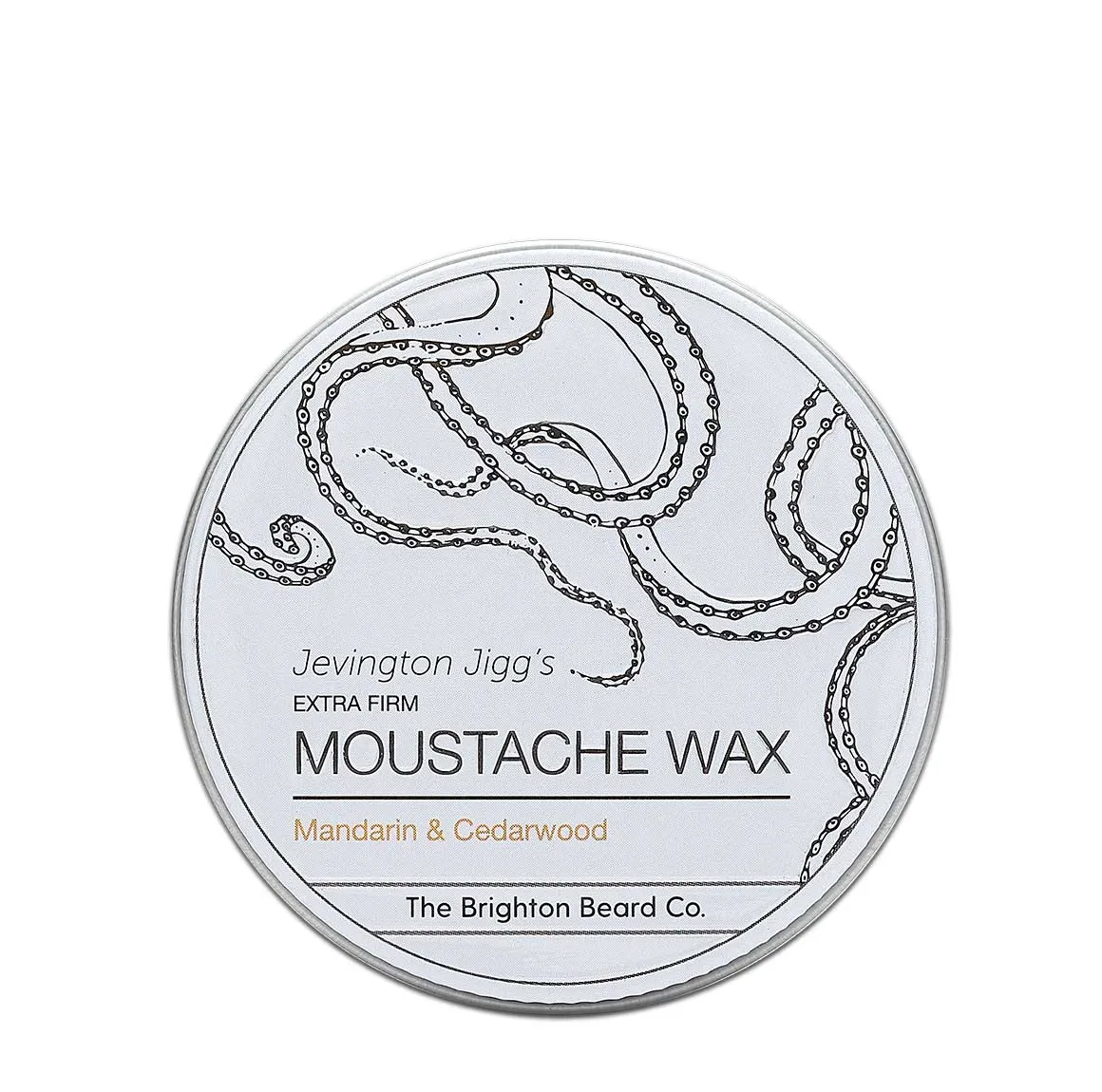 The Brighton Beard Company  - Jevington Jigg's, Mandarin and Cedarwood 'EXTRA FIRM' Moustache Wax