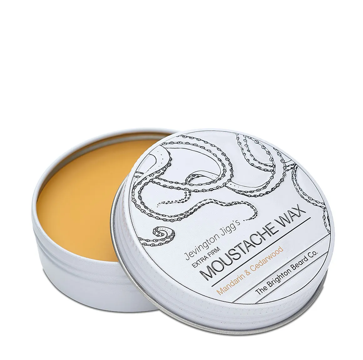The Brighton Beard Company  - Jevington Jigg's, Mandarin and Cedarwood 'EXTRA FIRM' Moustache Wax