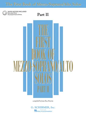 The First Book of Mezzo-Soprano/Alto Solos - Part II (Book/Online Audio)