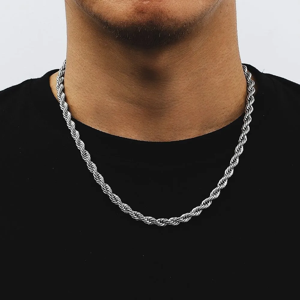 The Golden Age II® - 6mm Rope Chain With Iced Diamond Lock