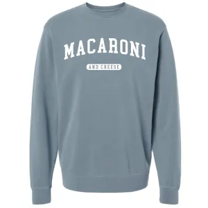 THE HUNGER DIARIES - MACARONI AND CHEESE- PIGMENT DYED SWEATSHIRT - SLATE BLUE